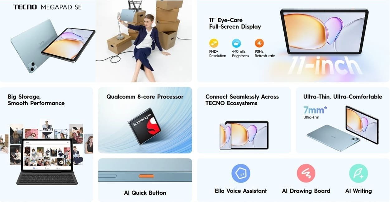 Tecno Megapad SE Features